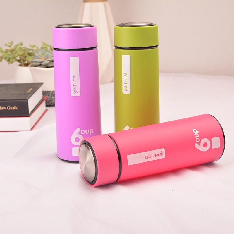 Portable Glass Water Bottle Wide Mouth BPA Free Sports Leak-proof Glass Water Bottles