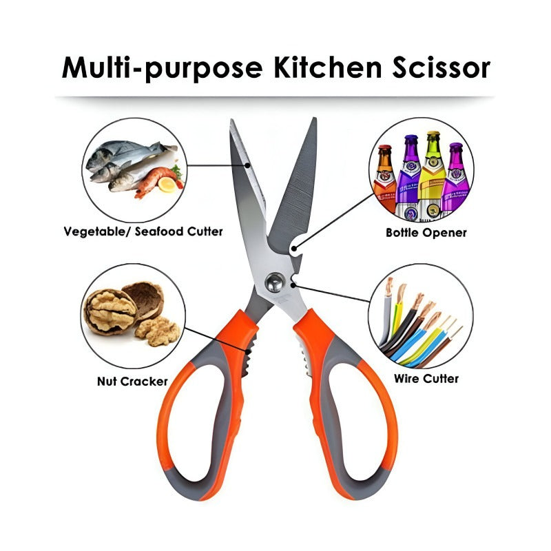 Stainless Steel Kitchen Scissor – Durable, Multi-Purpose Cutting