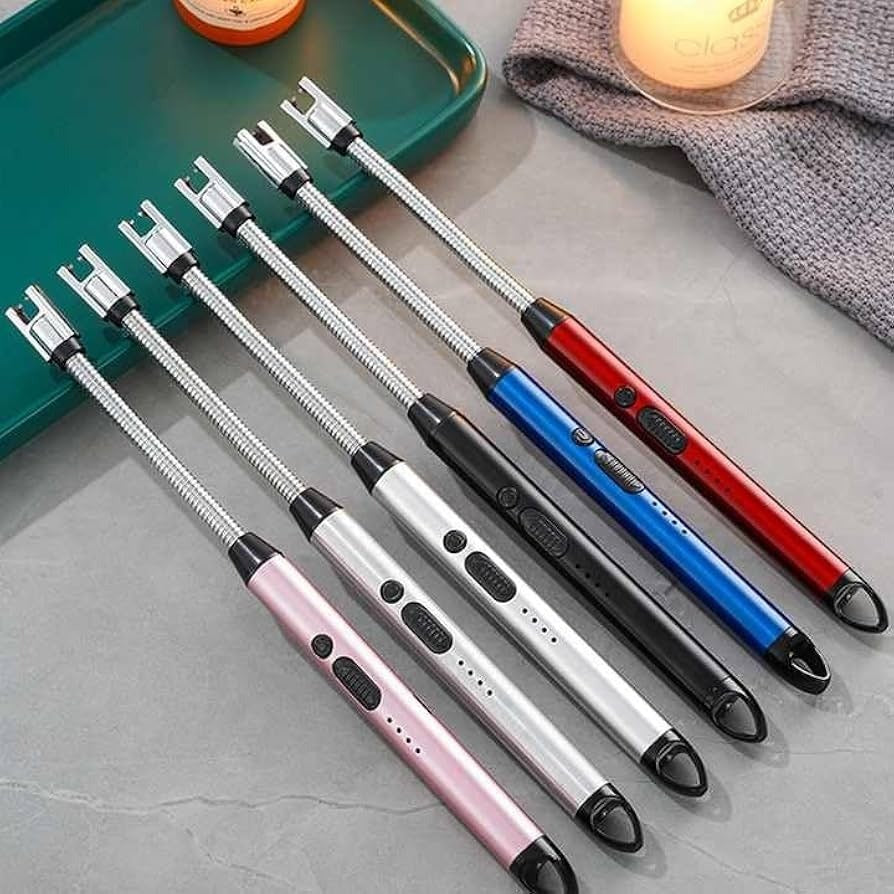 Electric Arc Lighter USB Rechargeable – Flameless Windproof Lighter for Camping, Kitchen, Candles