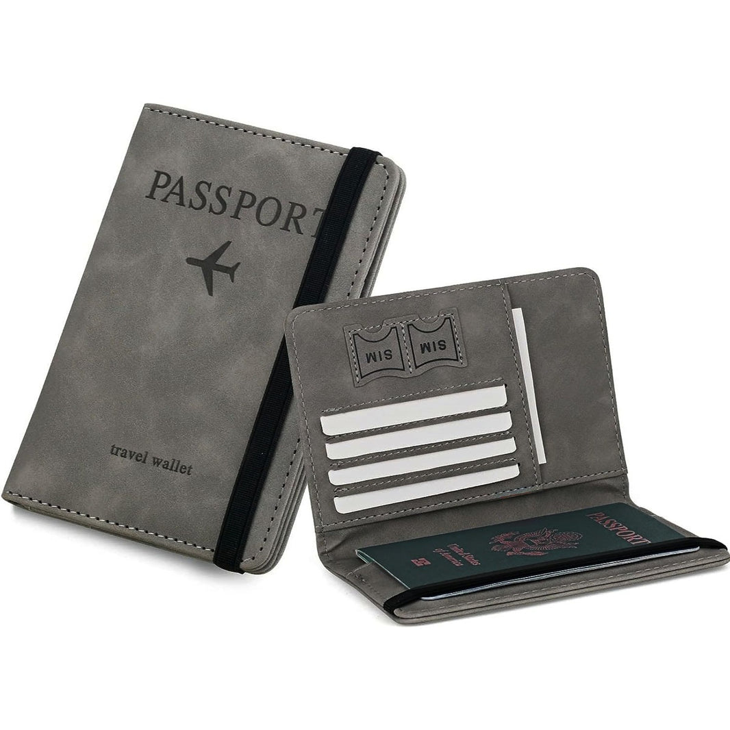 Portable PU Leather Travel Passport Holder, Credit ID Card Wallet Waterproof, Passport Wallet For Men And Women.