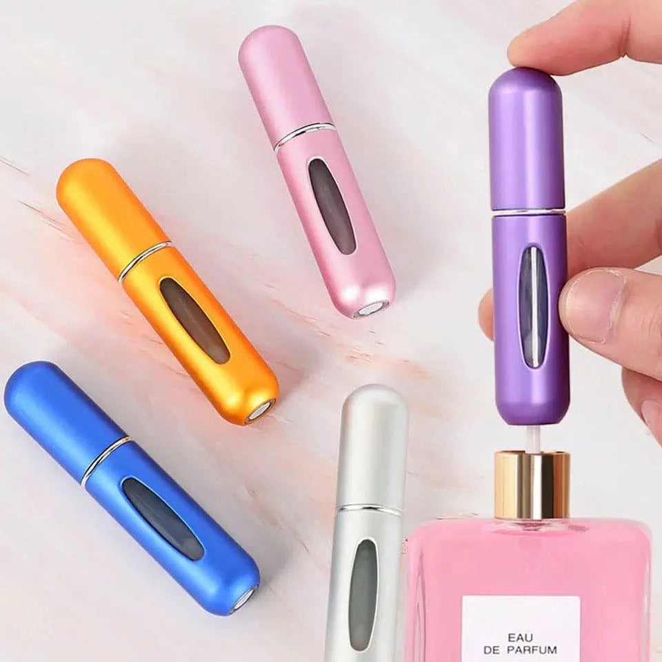 Portable 5ml Perfume Spray Bottle Aluminum Mini Refillable Travel Atomizer