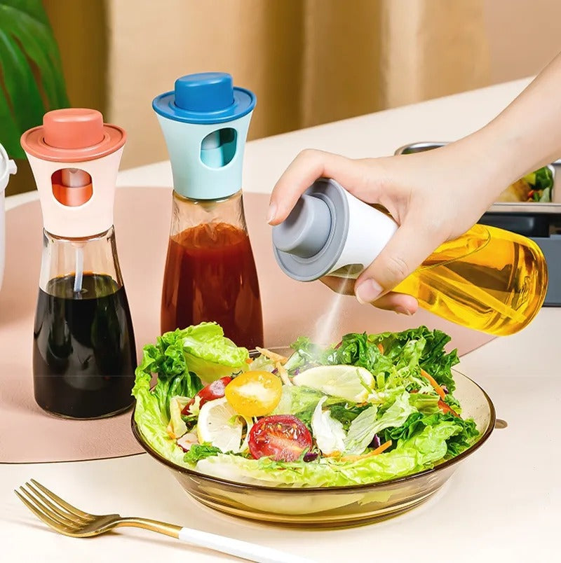 Oil Spray Bottle Salad Olive Oil Sprayer Glass Condiment Bottles Outdoor